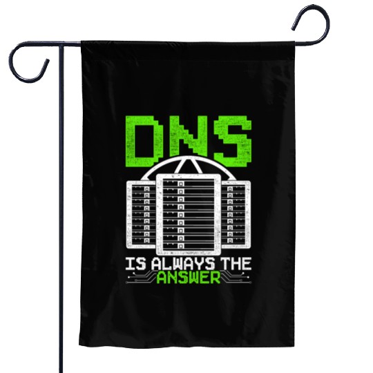Network Admin Programmer Garden Flags