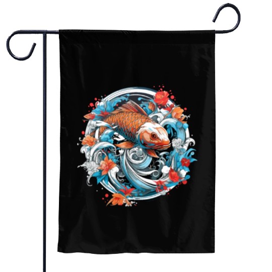Koi Fish Koi Carp Japanese Koi Garden-Pond Koi Garden Flags