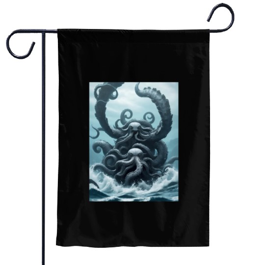 Kraken Octopus Garden Flags