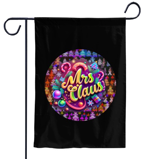 Mrs Claus Garden Flags