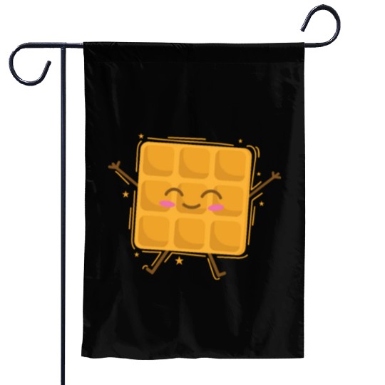 funny Waffle Pastry Baker Dough Garden Flags