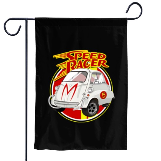 Speed Racer Car Garden Flags