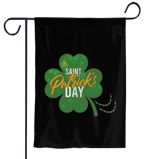 Irish Shamrock Garden Flags