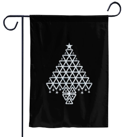 Silver Christmas Symbolic tree Garden Flags