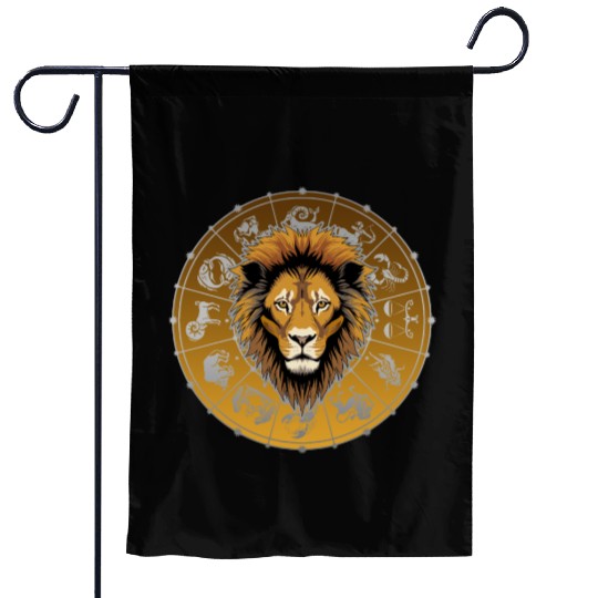 Leo Zodiac star sign horoscope Astrology Garden Flags