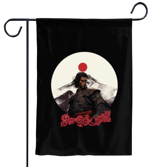 Brave Samurai Garden Flags