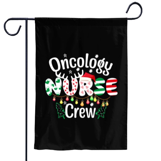 One merry Oncology Nurse Christmas Garden Flags
