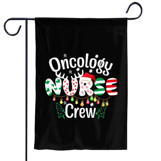 One merry Oncology Nurse Christmas Garden Flags