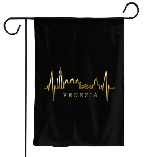 Venice Skyline Italy Heartbeat Italia Love Venezia Garden Flags