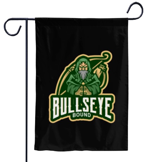 Bullseye Bound archery Garden Flags