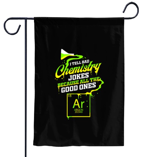 Chemistry jokes chemist funny chemistry Garden Flags