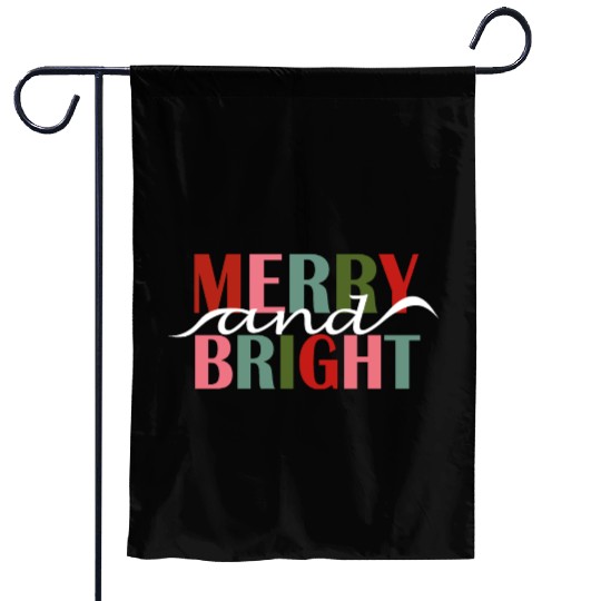 Merry and Bright Garden Flags