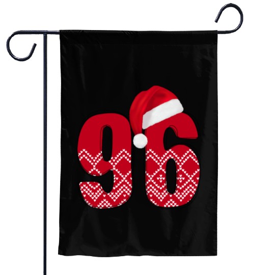 96 Christmas Birthday - Number Ninety Six Garden Flags