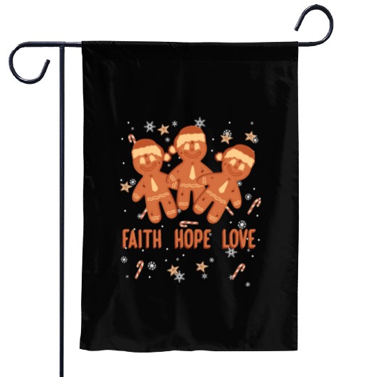 Faith Hope Love Religious Christmas Costume Garden Flags