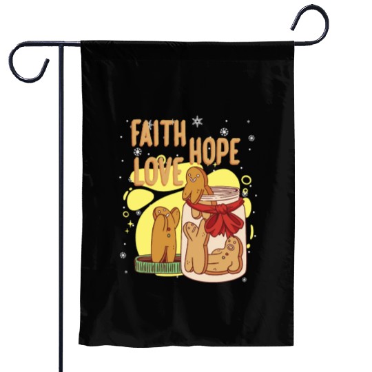 Faith Hope Love Religious Christmas Costume Garden Flags