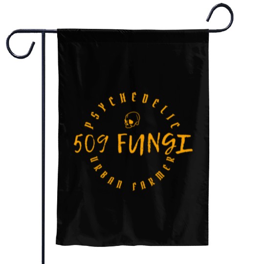 508 Fungi merchandise "Nefarious" Garden Flags