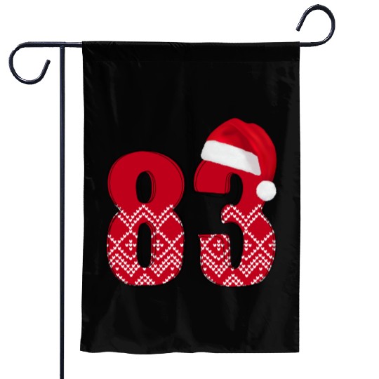 Number 83 - Happy Christmas Eighty Three Garden Flags