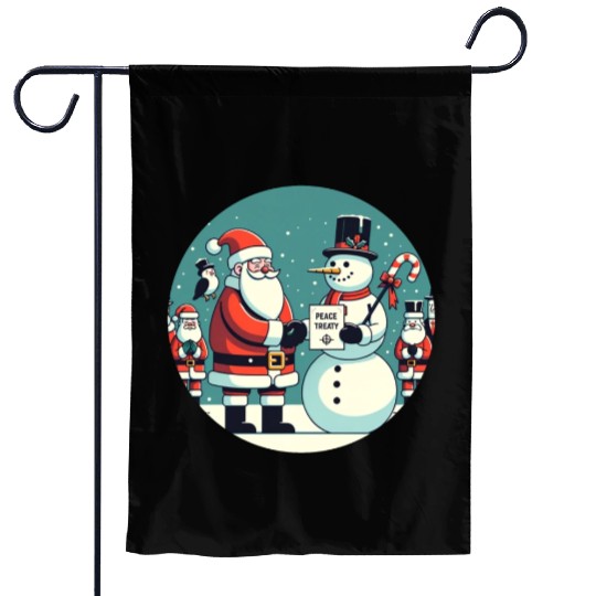 North Pole Alliance - Peace Treaty & Winter Unity Garden Flags