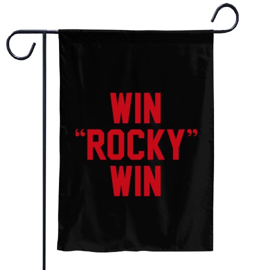 Win Rocky Win Garden Flags