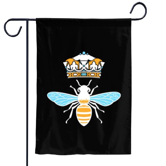 Queen Bee Crown Women Hive Beekeeping Bee Women Garden Flags