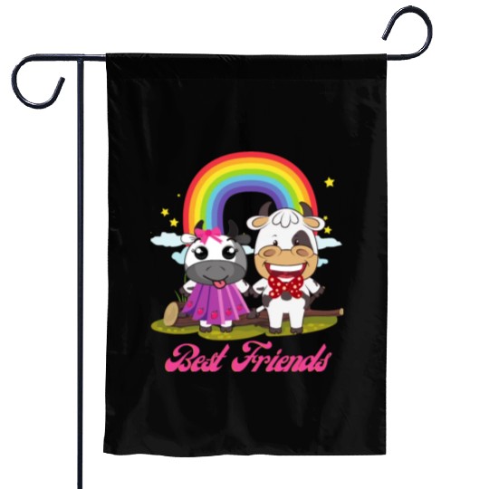 Cow Mooey Cute Strawberry Cow Best Friends Garden Flags