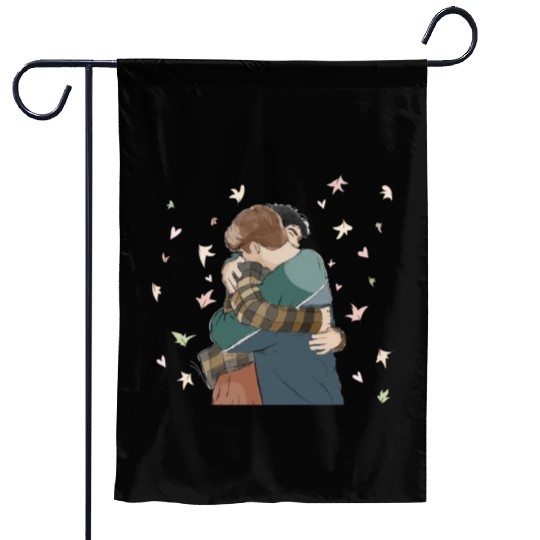 Heartstopper in love Garden Flags