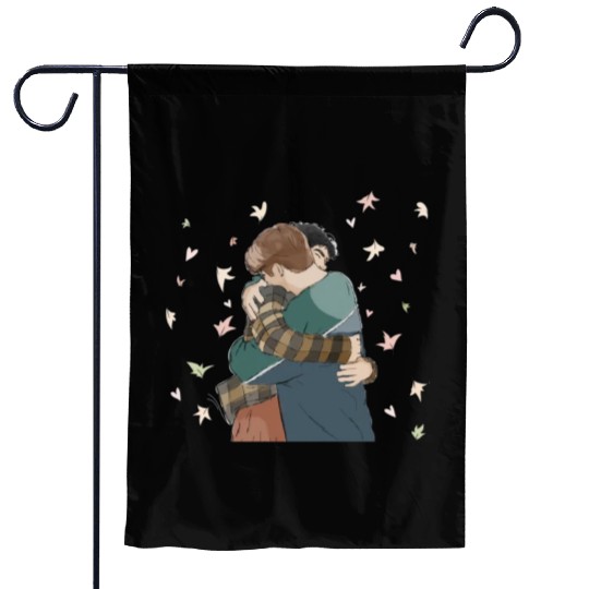 Heartstopper in love Garden Flags