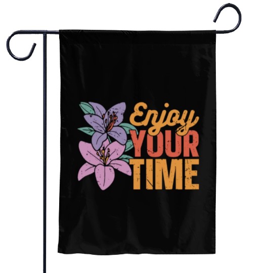 Orchids Enjoy Your Time Orchid Flower Gardening Garden Flags