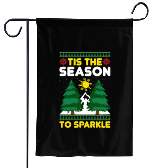 tis the Season to Sparkle Garden Flags