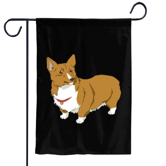 Corgi Ein Dog Garden Flags
