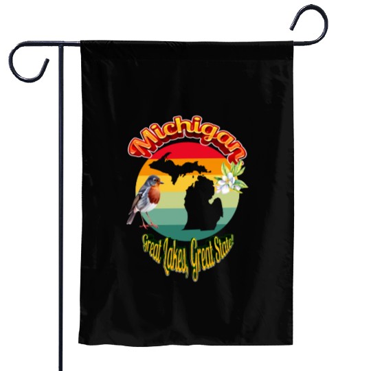 Michigan: Great Lakes, Great State! Garden Flags