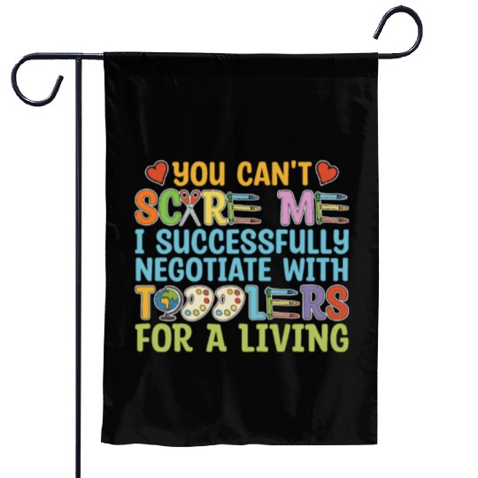 Daycare Teacher Funny Garden Flags