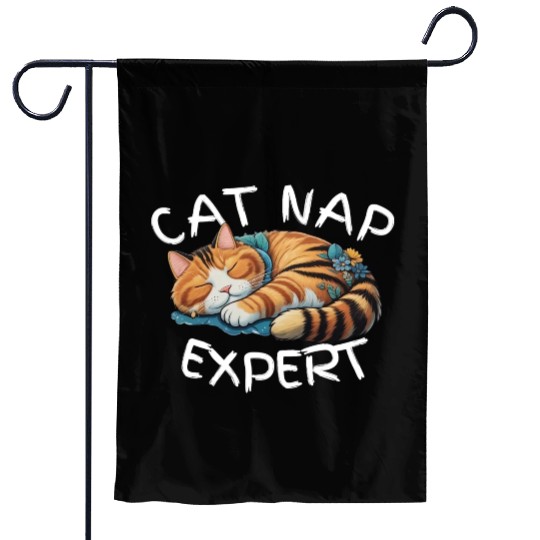 Cat Nap Expert Garden Flags
