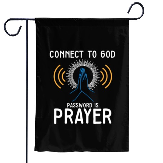 Connect to God I Love Jesus Believer Worship Garden Flags