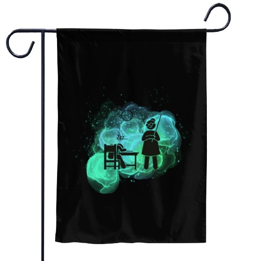 Lazy Student And Strict Teacher Garden Flags
