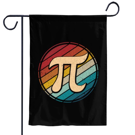 Happy Pi Day Mathematic Math Teacher Vintage Retro Garden Flags