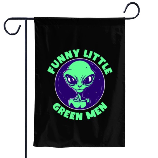 Alien, Aliens, UFO, UAP, Space Unknown Flight Garden Flags