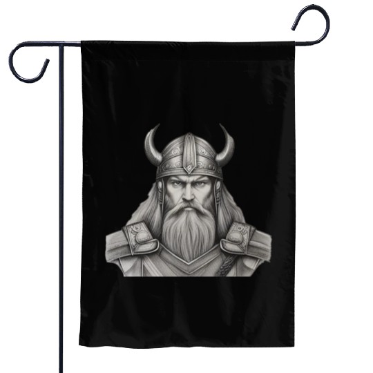 viking warrior Garden Flags