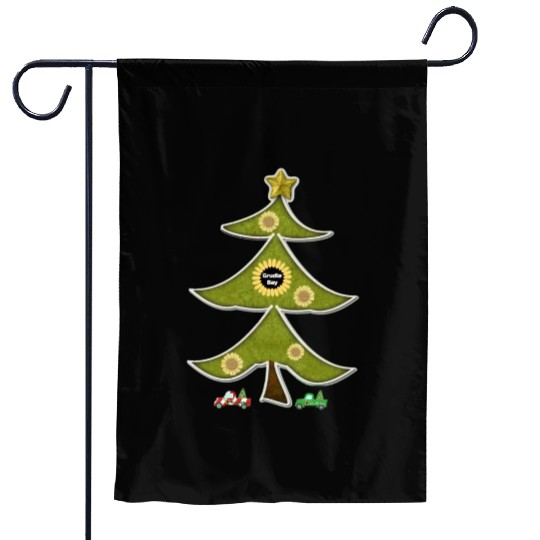 The Crazy Grudlebay Sunflower Christmas Tree Garden Flags
