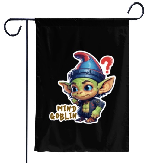 Funny Green Goblin Monster - Mind Goblin Deez Nuts Garden Flags