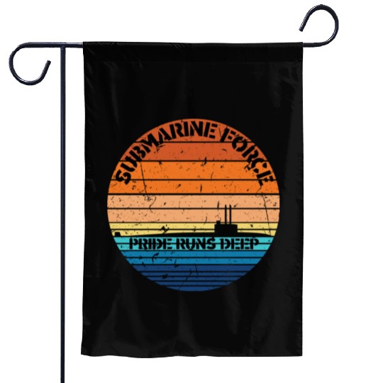 Sunset Navy Submarine Force Pride Runs Deep Garden Flags