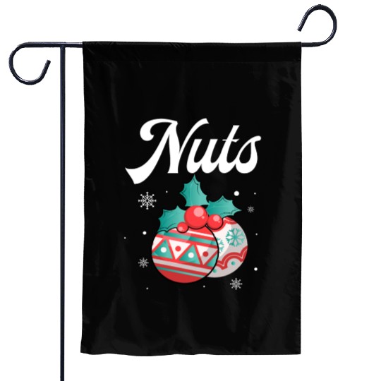 Christmas Nuts Santa Snowflakes Candy Canes Winter Garden Flags