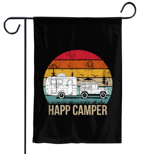 Happy Camper Garden Flags