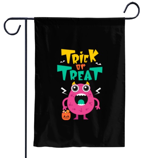 Monster Trick Or Treat Garden Flags
