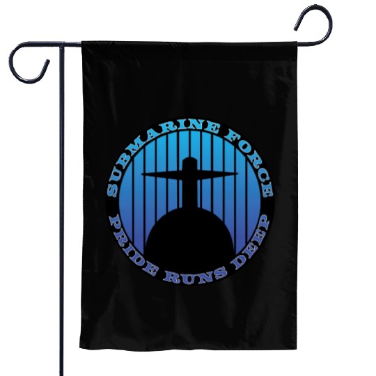 Submarine Force Pride Runs Deep Ocean Blue Garden Flags