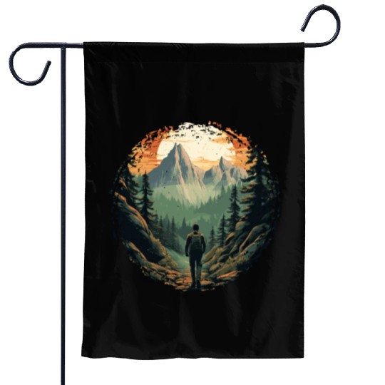 Forest nature trekking adventure Garden Flags