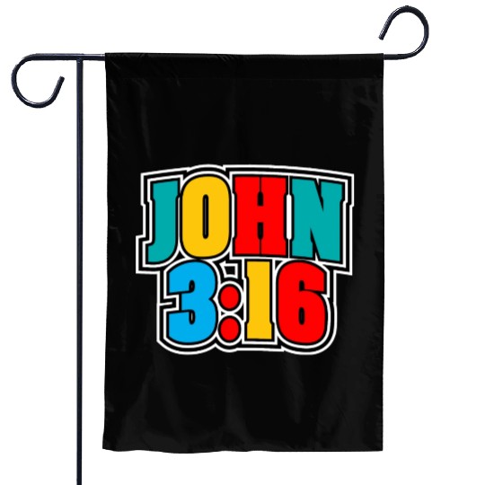 John 3:16 Love Jesus Bible Text Christian Garden Flags