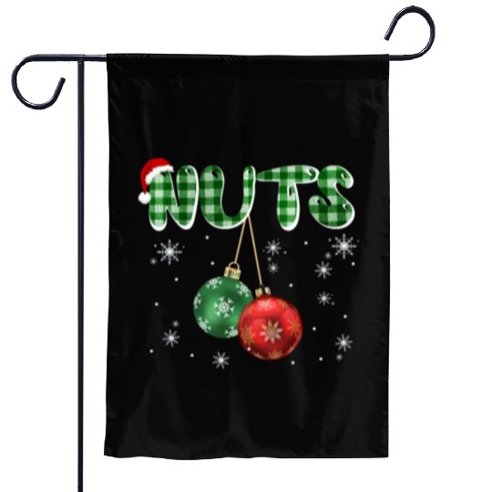 Chest Nuts Christmas Funny Couple Matching Garden Flags