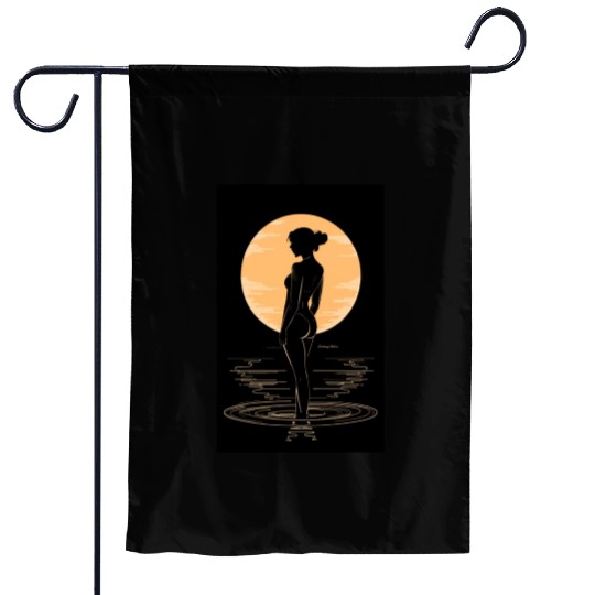 Elegance Redefined: Black and Gold Collection Garden Flags