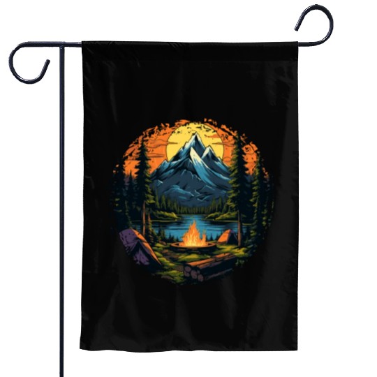 Forest nature trekking adventure Garden Flags